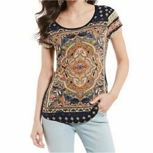 Lucky Brand Women's Persian Carpet Tee Excellent Condition 
Size: L/G